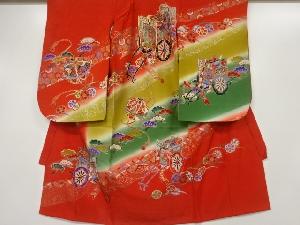 御所車模様子供着物